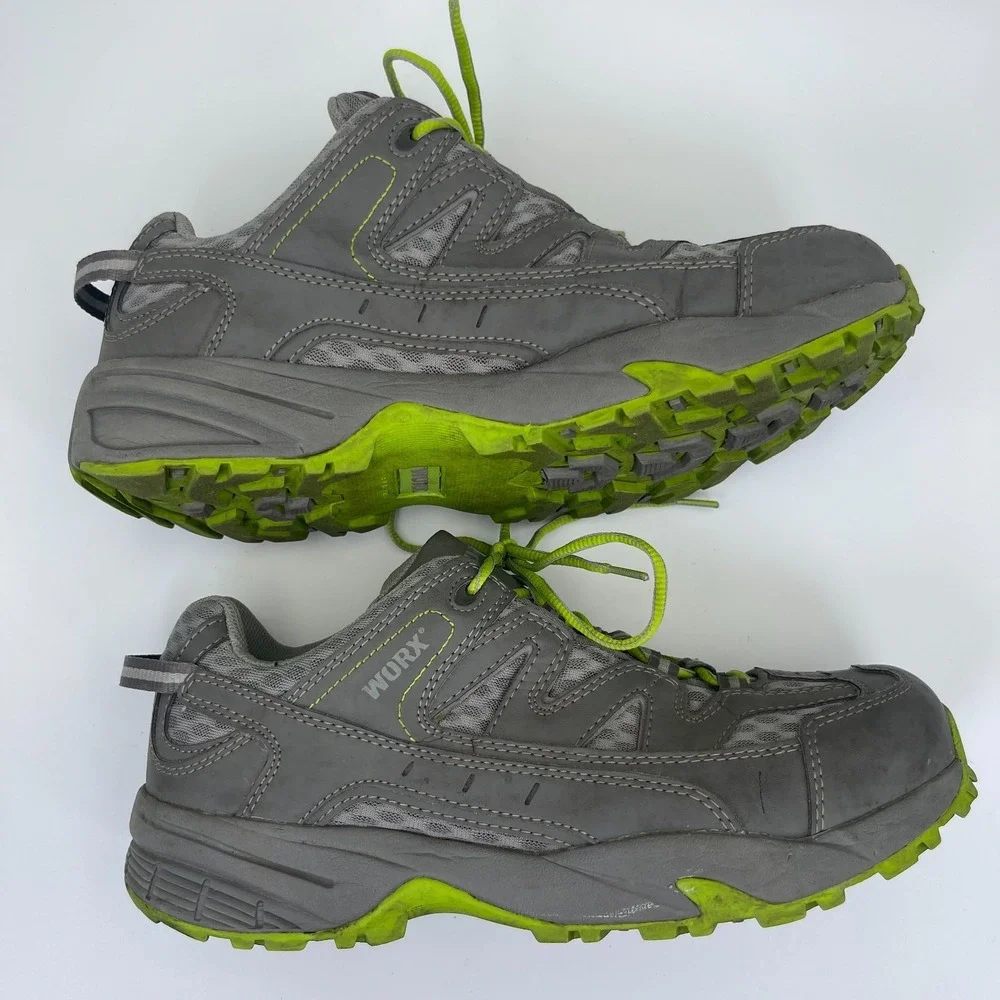 Worx‎ by Red Wing 5111 Women's Size 10W Carbide Athletic Safety Toe Shoes Gray